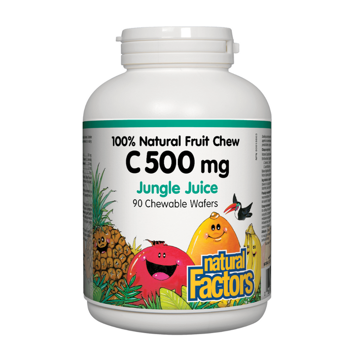 Natural Factors Natural Fruit Chew C 500mg Jungle Juice