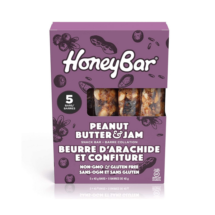 Honeybar Peanut Butter & Jam 5 bars