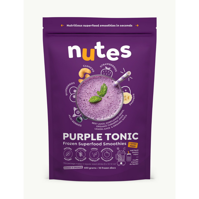 Nutes Frozen Superfood Smoothies Purple Tonic