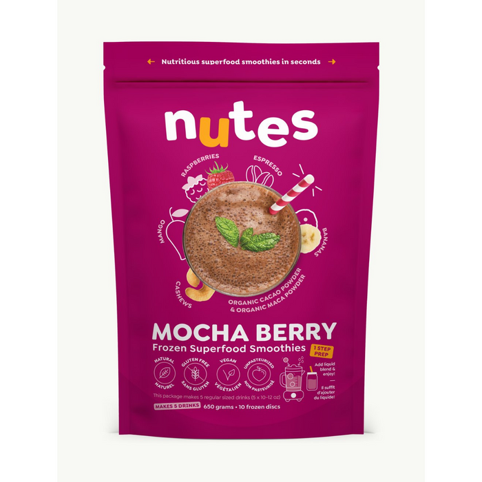 Nutes Frozen Superfood Smoothies Mocha Berry