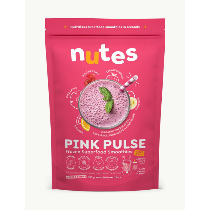 Nutes Frozen Superfood Smoothies Pink Pulse