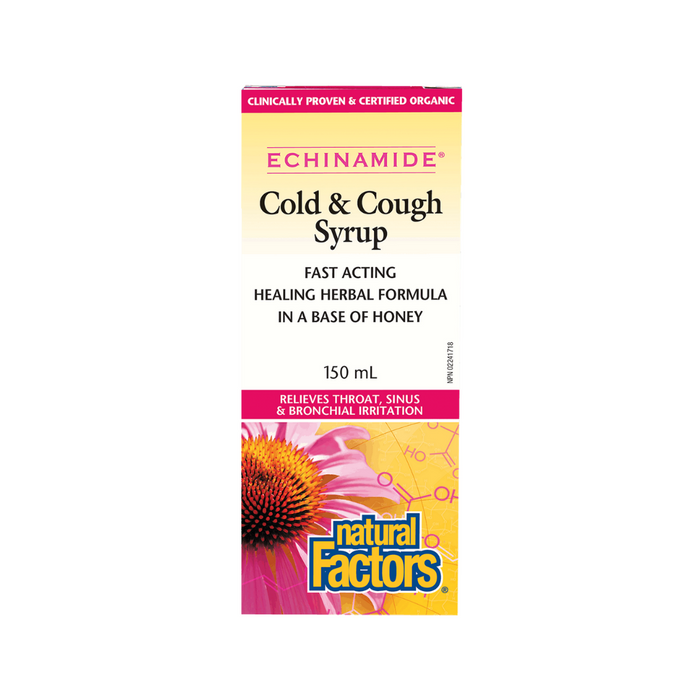 Natural Factors Echinamide Anti-Cold and Cough Syrup 150ml