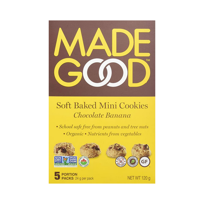Made Good Soft Baked Mini Cookies Chocolate Banana 5pk