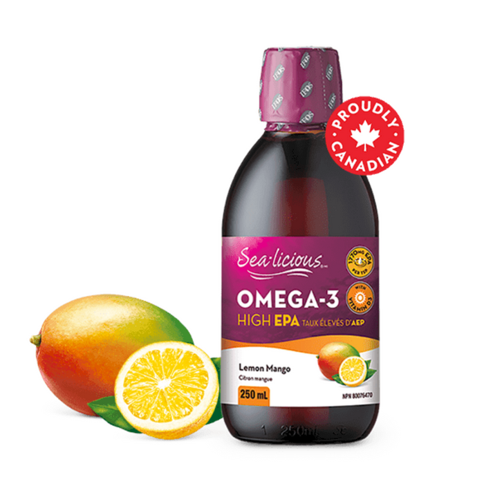 Sea-licious Omega 3 High EPA Lemon/Mango 250ml