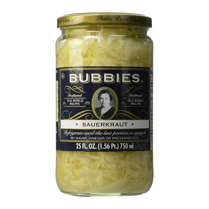 Bubbies Traditional Sauerkraut 750ml