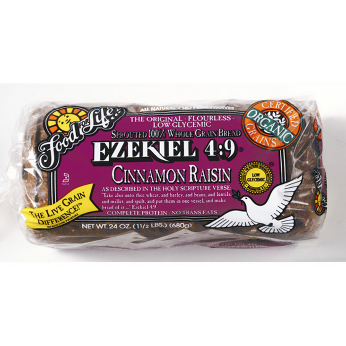 Food For Life Ezekiel Cinnamon Raisin Bread 680g