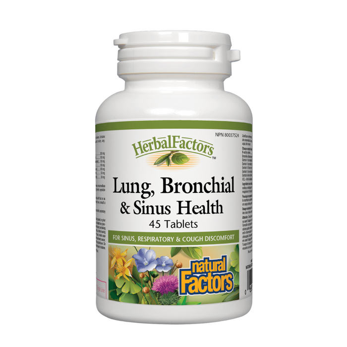 Natural Factors Lung, Bronchial and Sinus Health 45tabs