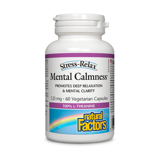 Natural Factors Stress and Relax Mental Calmness 125mg 60vcap