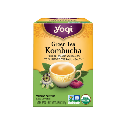 Yogi Tea Organic Green Tea with Kombucha