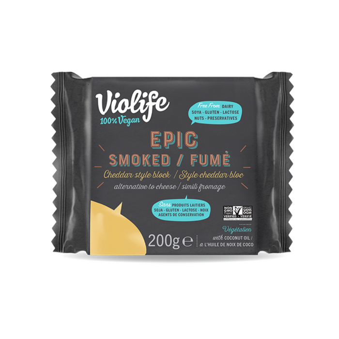Violife Smoke Flavoured Cheddar Style Epic Block 200g
