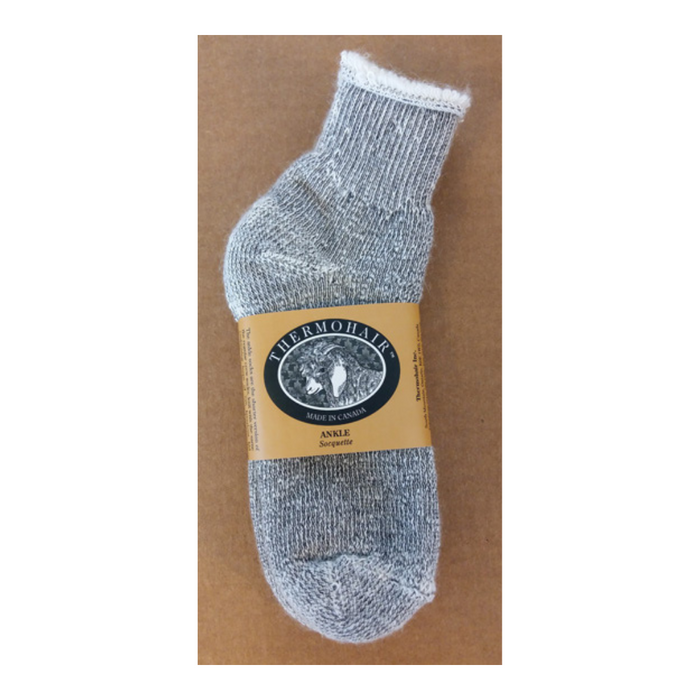 Thermohair Women's Grey Ankle Socks
