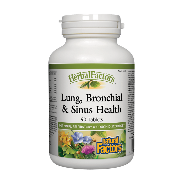 Natural Factors Lung, Bronchial and Sinus Health 90tabs