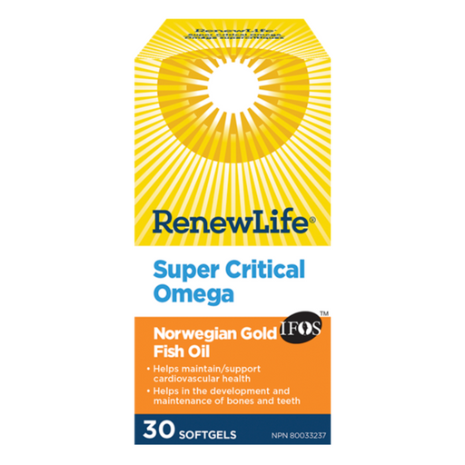 Renew Life Norwegian Gold Fish Oil Super Critical Omega 30sg