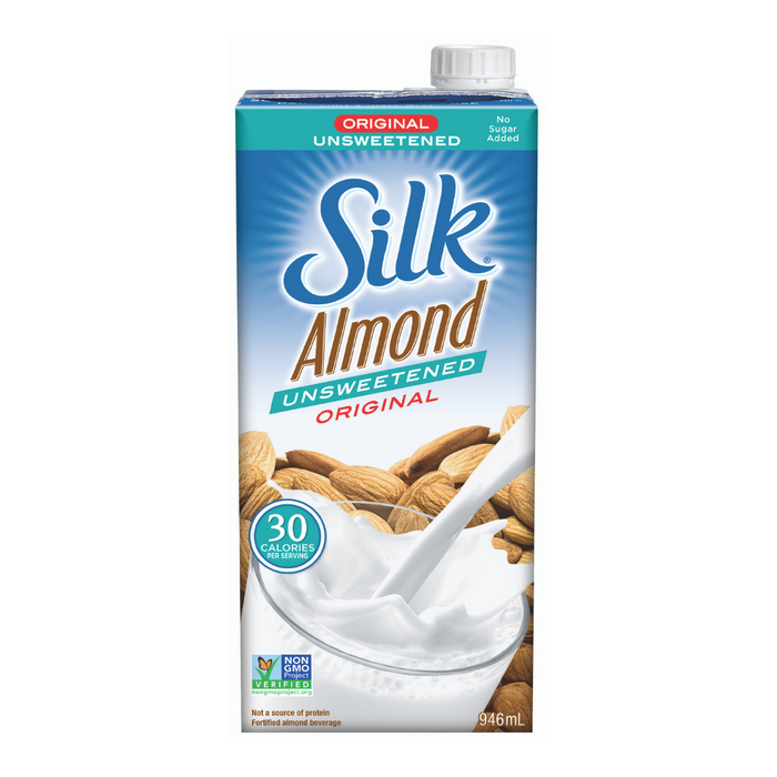 Silk True Almond Original Unsweetened Beverage 946ml (Shelf Stable)