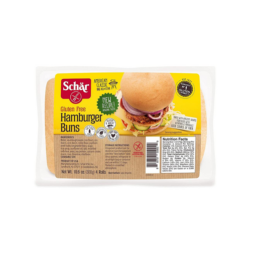 Schar G/F Hamburger Buns 4 pack