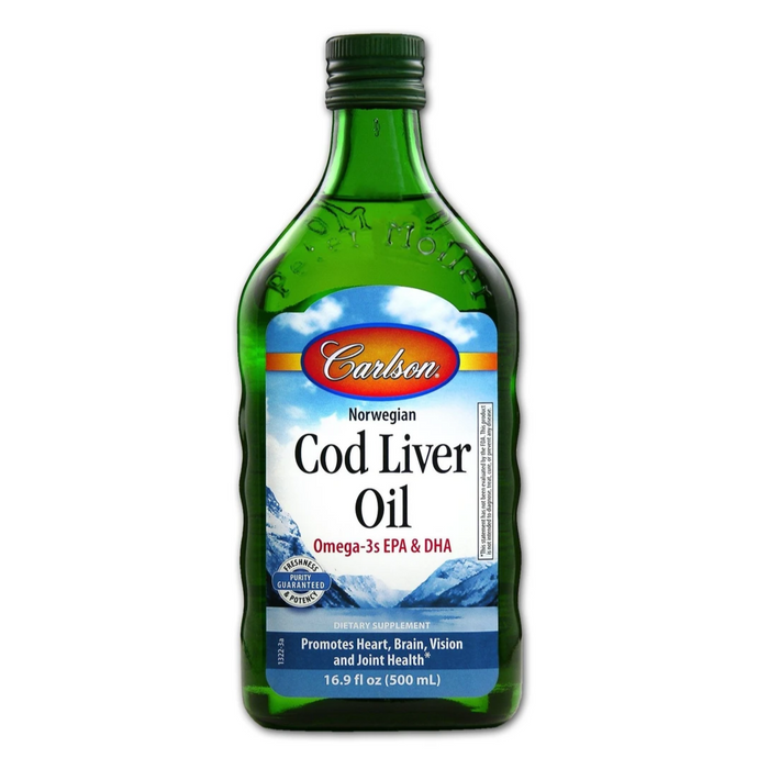 Carlson Norwegian Cod Liver Oil 500ml Unflavoured