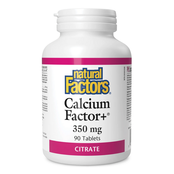 Natural Factors Calcium Factor+ 350mg 90tabs