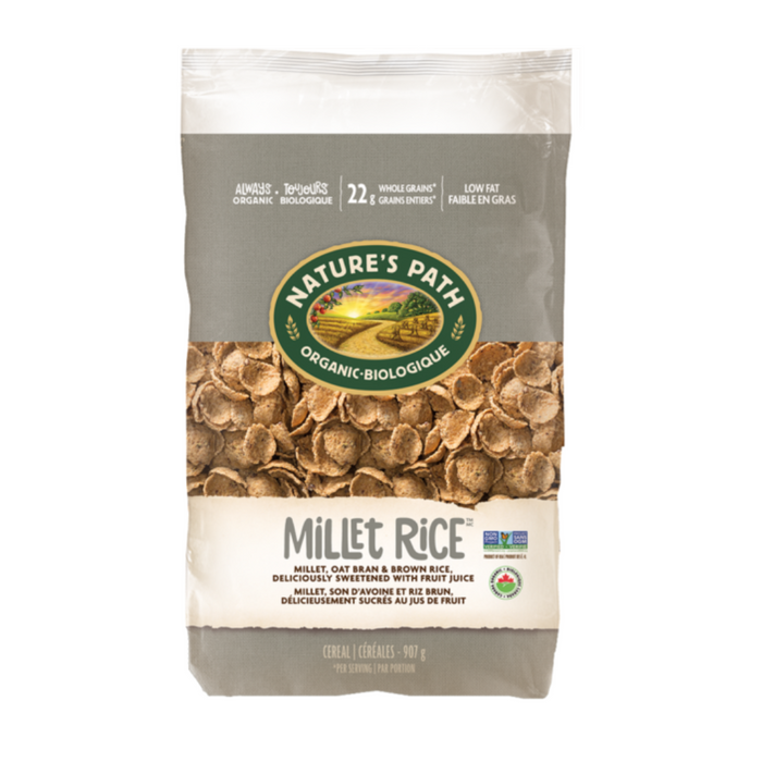 Nature's Path Eco Pk Millet Rice Flakes Cereal 907g