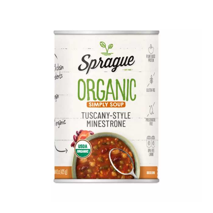 Sprague Organic Tuscany Style Minstrone Soup 398ml