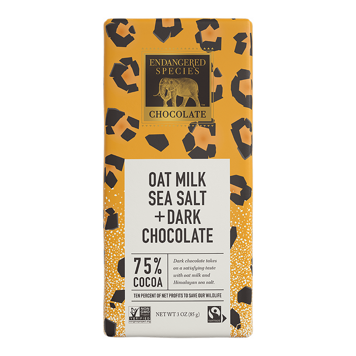 Endangered Species Oat Milk and Sea Salt Chocolate Bar