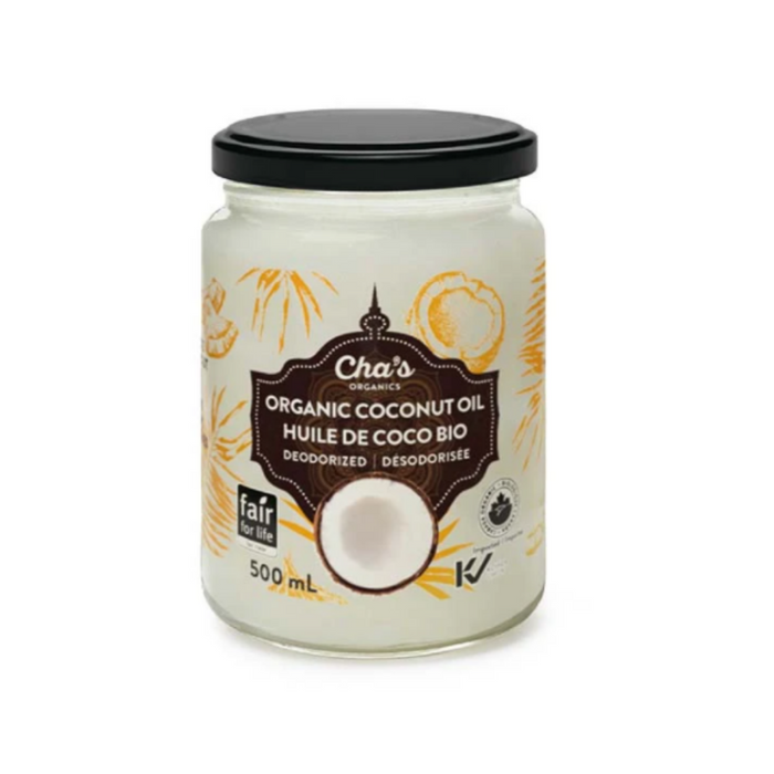 Cha's Organic Deodorized Coconut Oil 500ml