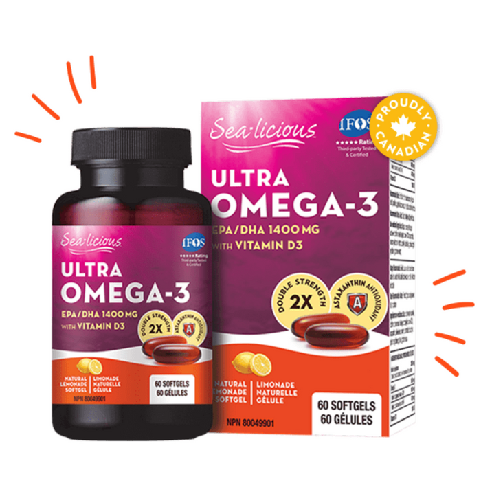 Sea-licious Ultra Omega 3 with vit D 60sg