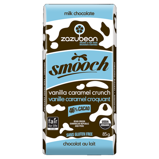 Zazubean Smooch Vanilla Caramel Crunch Bar