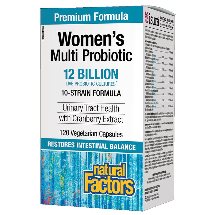 Natural Factors Probiotic Women's Multi 12 Billion Live Cultures 120 caps