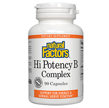 Natural Factors Hi Potency B Complex 50mg 90 caps