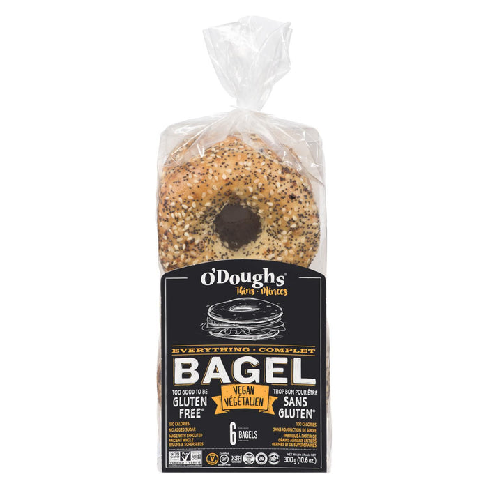 O'Doughs G/F Bagel Thins Everything 300g