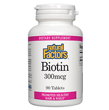 Natural Factors Biotin 300mcg 90 tabs