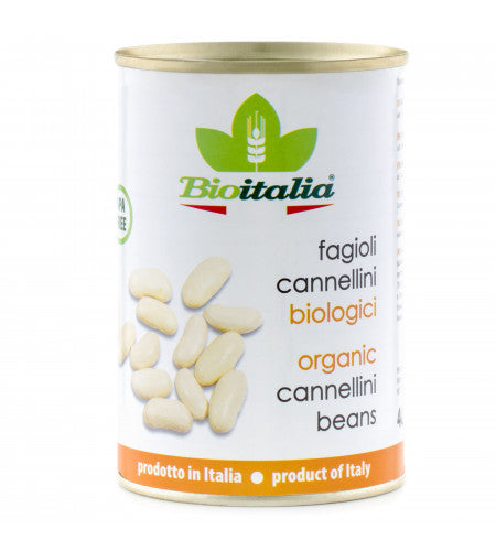 Bioitalia Beans Cannellini Boiled Organic 398mL