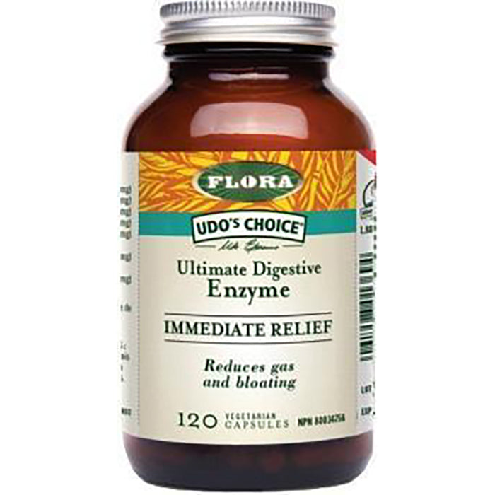 Flora Udo's Immediate Relief Enzymes 120 Cap
