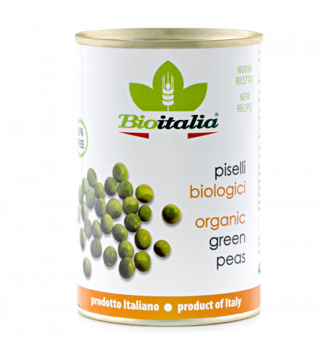 Bioitalia Organic Boiled Green Peas