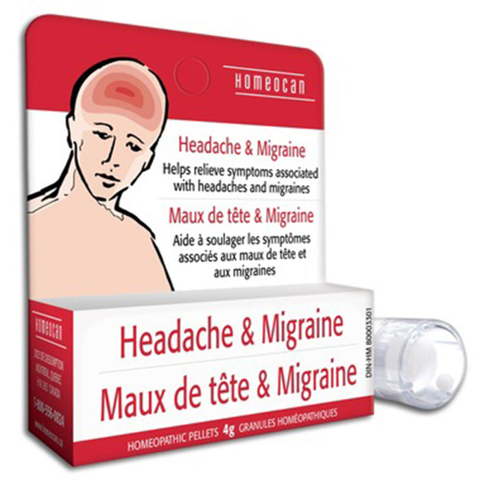 Homeocan Headache & Migraine Homeopathic Pellets