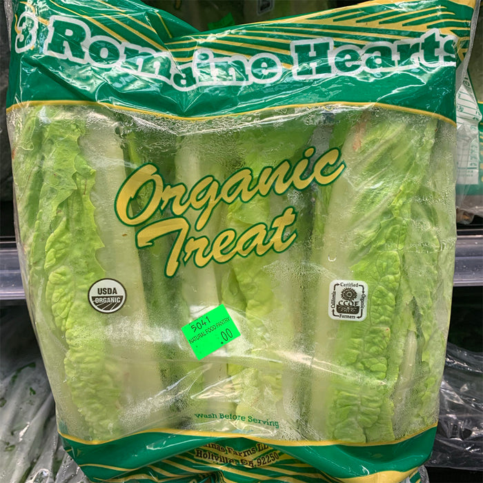 Organic Romaine Hearts 3 Pack