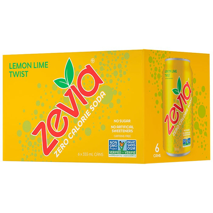 Zevia Zero Calorie Lemon Lime Twist 6 pack