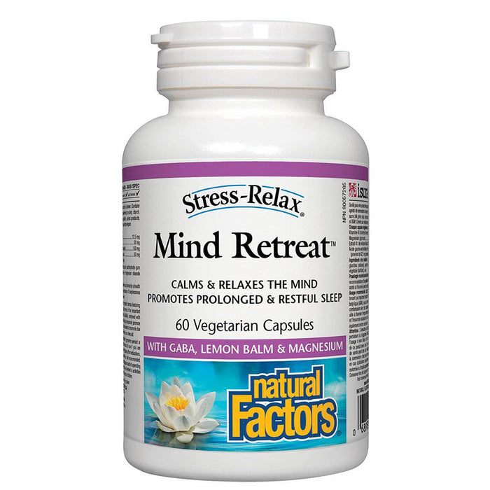 Natural Factors Stress and Relax Mind Retreat formula 60 v-caps