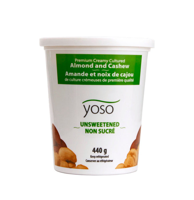 Yoso Almond Cashew Yogurt Unsweetened 440g