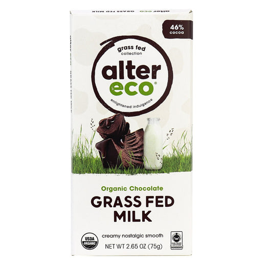 Alter Eco Grass Fed Classic Milk Chocolate  46% 75g