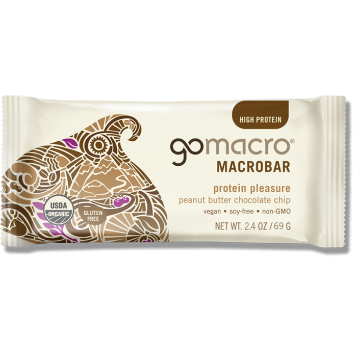 GoMacro Macrobar Peanut Butter and Chocolate Chip 69g