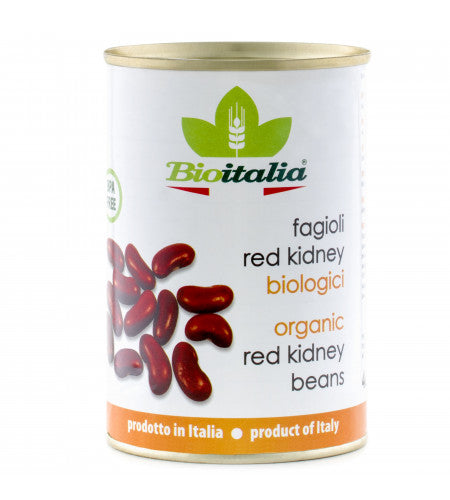 Bioitalia Beans Red Kidney Boiled Organic 398mL