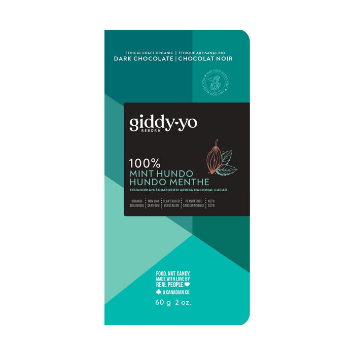 Giddy Yo Chocolate Organic - Mint 100% 62g