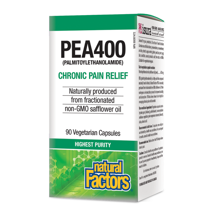 Natural Factors PEA 400mg Palmitoylethanolamide 90vcaps