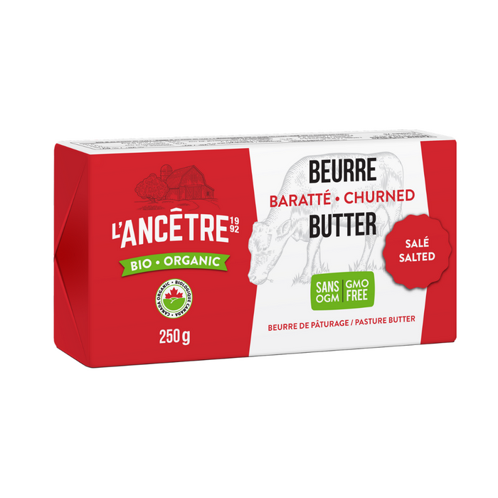 L'Ancetre Organic Salted Butter 250g