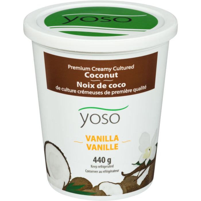 Yoso Creamy Cultured Coconut Yogurt Vanilla 440g