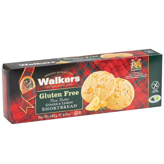 Walkers Stem Ginger & Lemon Shortbread 140g